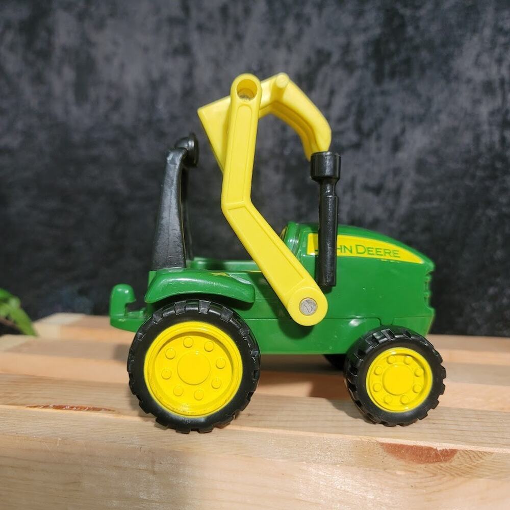 John Deere Tractor With Hay Loader Plastic 7 Inch Farm Toy By Learning Curve